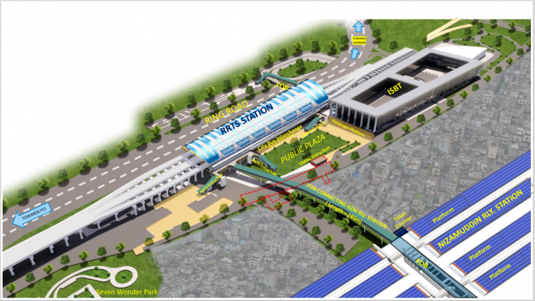 FOB to link Sarai Kale Khan RRTS Station with Hazarat Nizamuddin Railway Station