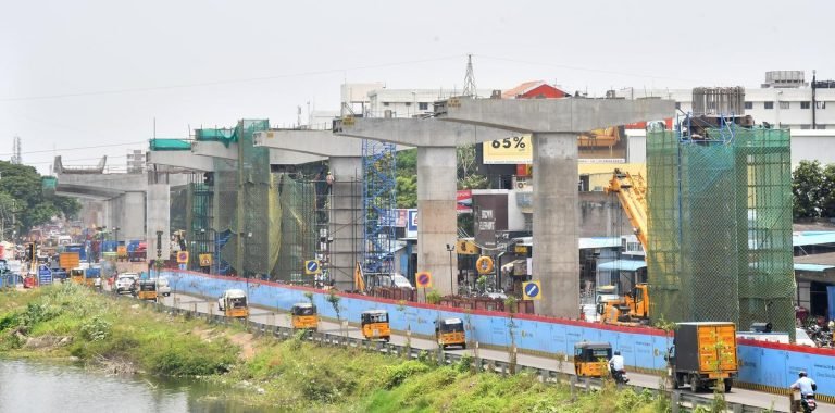 Poonamallee bypass traffic diverts for Metro Rail construction