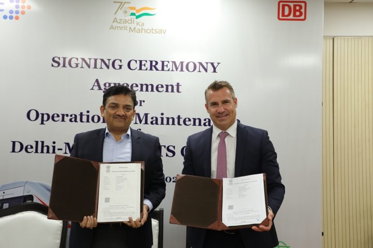 NCRTC signs agreement with DB India for operation and maintenance of RRTS Corridor