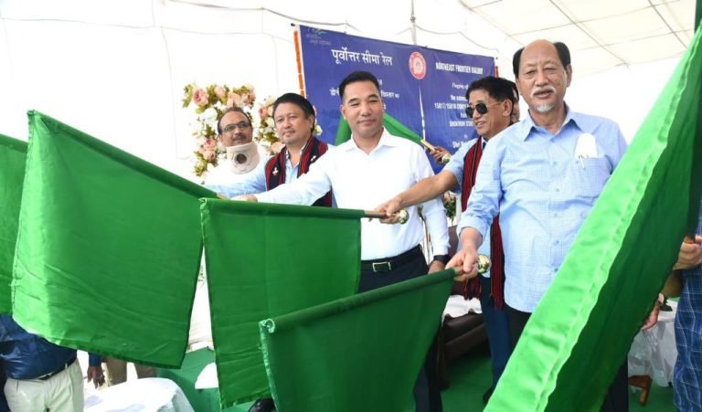 Nagaland CM flag-off Donyi Polo Exp. from Shokhuvi station to Naharlagun station