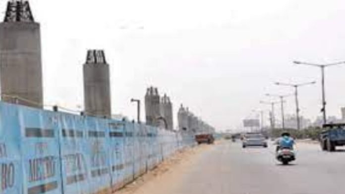 Patna metro foot over bridge