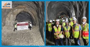 Rishikesh–Karnaprayag achieves its first breakthrough in the excavation of Tunnel 12