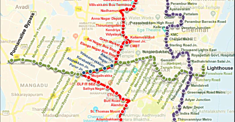 CMRL’s Phase II Project to extend till Greenfield Airport