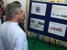 Hon'ble MR AshwiniVaishnaw inspected the under-construction multi-modal Sabarmati transport hub