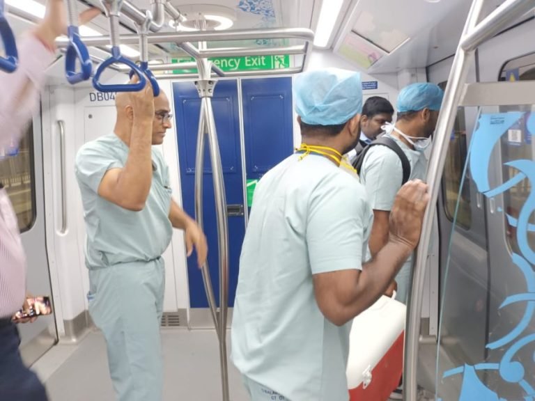 HMR Creates Green Channel to transport beating heart at post mid night