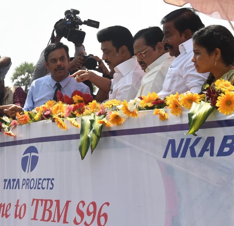Tamil Nadu CM inaugurates Phase II CMRL tunnelling work