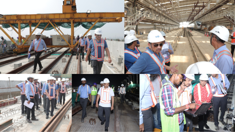 NCRTC MD leads a series of inspections in the Priority Section