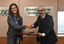 RITES, KOEL sign MoU to explore business avenues RITES CSO Mr. Manobendra Ghoshal & KOEL MD Ms. Gauri Kirloskar at the MoU-signing ceremony in Gurugram