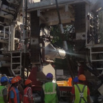 L&T Lowers First Tunnel Boring Machine at Greenways Shaft of Chennai Metro Project