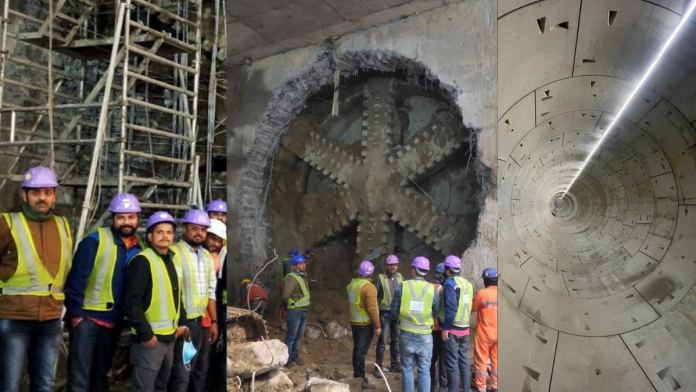 Kanpur Metro's Second Tunnel Breakthrough Successfully Completed in Corridor-1