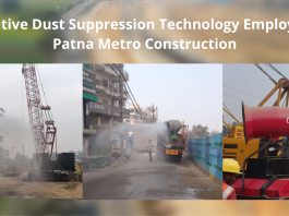 Innovative Dust Suppression Technology Employed for Patna Metro Construction
