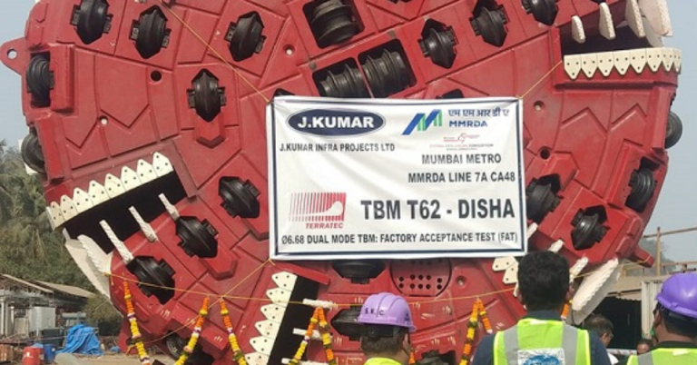 J Kumar Infraprojects Completes TBM Disha Factory Acceptance Test for Mumbai Metro Line 7A Project