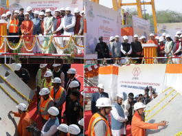 CM Yogi Adityanath inaugurates Underground tunnel construction work at Ramlila Maidan