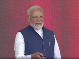 Hon'ble PM Shri Narendra Modi laying the foundation stone for the Shivamogga-Shikaripura-Ranebennur New Line Project and Shivamogga (Koteganguru) Coaching Depot in Karnataka