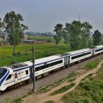 Vande Bharat Train Running on Track