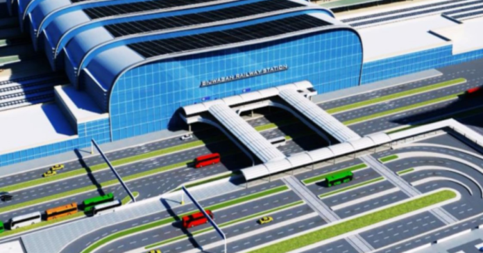 Graphical Model of Bijwasan Railway Station/Image by Prathik