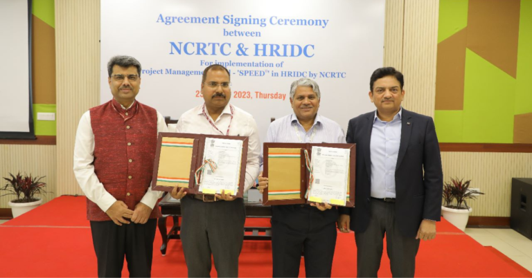 NCRTC to Support HRIDC in Project Implementation, Signs an Agreement