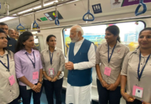 Prime Minister Narendra Modi Inaugurates the Most Awaited Namma Metro’s Whitefield-Krishnarajapura stretch Hon'ble PM, Narendra Modi, interacting with people from various walks of life during his ride on the Newly inaugurated Metro.