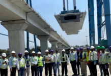 Roop Narayan Sunkar, Member of Railway Board, Vsits Mumbai-Ahmedabad Bullet Train Site: Applauds Quality Work Roop Narayan Sunker, Member Infrastructure, Railway Board, visited the construction site of the Mumbai-Ahmedabad High-Speed Rail C-4 package at Surat