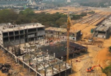Mumbai’s Aarey Car Depot: Key Facility for Metro Line-3 Progressing Smoothly with 54% Completion Operation Control Center being developed at Aarey Car Depot, Mumbai Metro line-3/ Image via Twitter