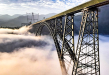 World’s Highest Railway Bridge to be Functioning Soon in India World's highest rail bridge over Chenab River/Image from Twitter