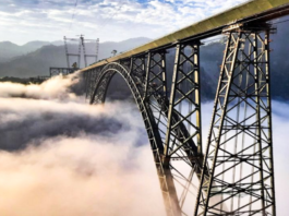 World's highest rail bridge over Chenab River/Image from Twitter