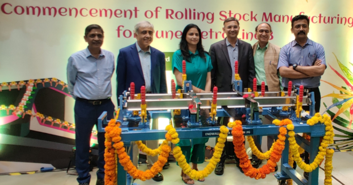 Commencement of rolling stock manufacturing for Pune Metro Line 3