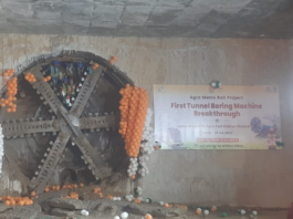 TBM "Yamuna" first breakthrough at Agra Fort Metro Station