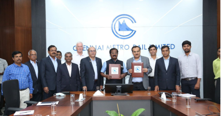 CMRL Signs Contract with M/S Larsen & Toubro for JICA Funded Track Work In Corridor-03