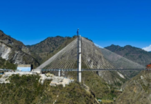 India Gets Its First Cable-Stayed Railway Bridge in Jammu & Kashmir India's first cable-stayed railway bridge