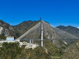 India's first cable-stayed railway bridge