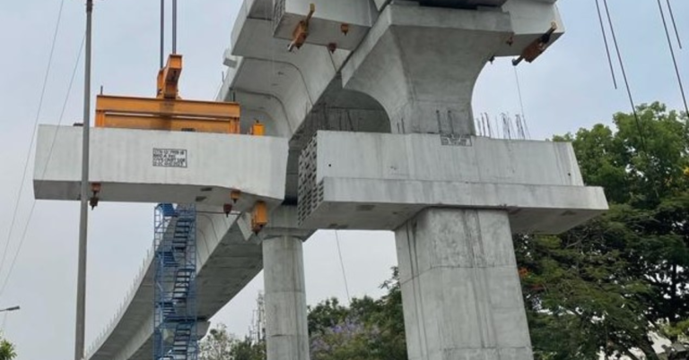 Pune Metro Line 3’s Platform Pier Arm (PPA) Construction Starts On Baner Road