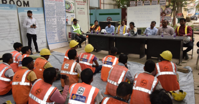 Labour Laws and Rights Awareness and Registration Camp at Moin-ul-Haq Stadium Station for Construction workers of Patna Metro Project