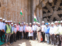 Tunnel Boring Machine (TBM) Sudarshan 4.3 made the breakthrough for the Delhi-Ghaziabad-Meerut RAPIDX corridor at Ghaziabad