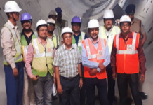 GM P Uday Kumar Reddy Visits Cave- In site of East West Metro Shri P Uday Kumar Reddy, general manager of Metro Railway inspect the cave- In site along with other metro officials
