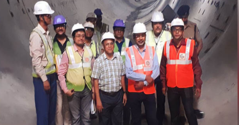 GM P Uday Kumar Reddy Visits Cave- In site of East West Metro