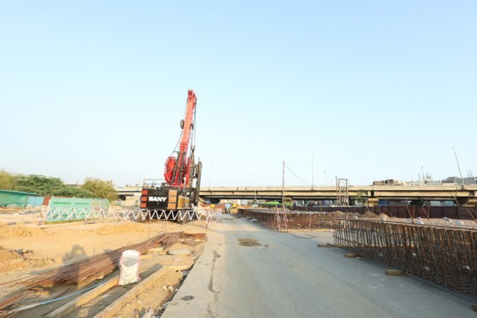 Aerocity Metro station on Aerocity–Tughlakabad Silver Line corridor of Phase 4.