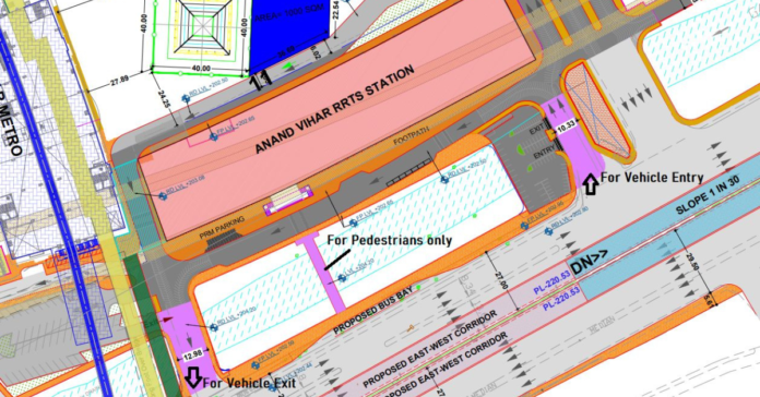 Proposed Model for Dedicated Pedestrian Bridge at Anand Vihar RAPIDX Station