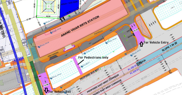 Anand Vihar RAPIDX Station to Receive Dedicated Pedestrian Bridge Constructed by NCRTC