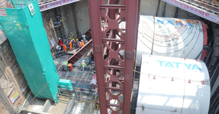Kanpur Metro: TBM ‘Nana’ Launched from New Market Station for Tunnel Construction