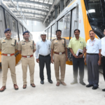 The Director-General of Police, Mr. L. V. Antony Dev Kumar, in the presence of other officials inspected the Agra Metro Project and discussed the various safety aspects for it.