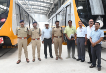 UPSSF Takes the Charge of Agra Metro Security The Director-General of Police, Mr. L. V. Antony Dev Kumar, in the presence of other officials inspected the Agra Metro Project and discussed the various safety aspects for it.