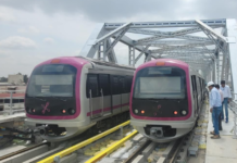 Bengaluru Metro Tests Open Web Girder Stability with Sandbag Load Namma Metro Conducts load testing on Open Web Girder