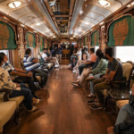 Inside view of Golden Chariot Train