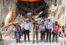NCRTC Achieves Complete Tunnelling of Delhi-Ghaziabad-Meerut RRTS Corridor Shri Vinay Kumar Singh, MD, NCRTC along with other officials of NCRTC celebrating the breakthrough of TBM Sudarshan 4.4