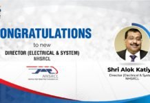 Shri Alok Katiyar Assumes Role of Director, Electrical & System at NHSRCL Shri Alok Katiyar assumes charge as Director (Electrical & System)/NHSRCL