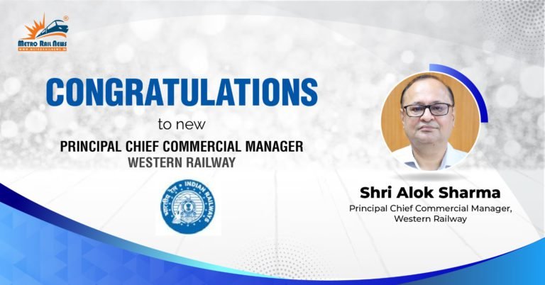 Shri Alok Sharma Takes Charge as Principal Chief Commercial Manager of Western Railway