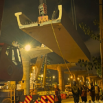 100th U-Girder on Bengaluru Airport Line