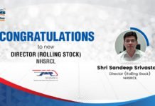 Sandeep Srivastava Appointed as the Director, Rolling Stock of NHSRCL Sandeep Srivastava Appointed as the Director, Rolling Stock of NHSRCL