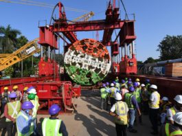 Patna Metro’s TBM-3 lowered at Gandhi Maidan